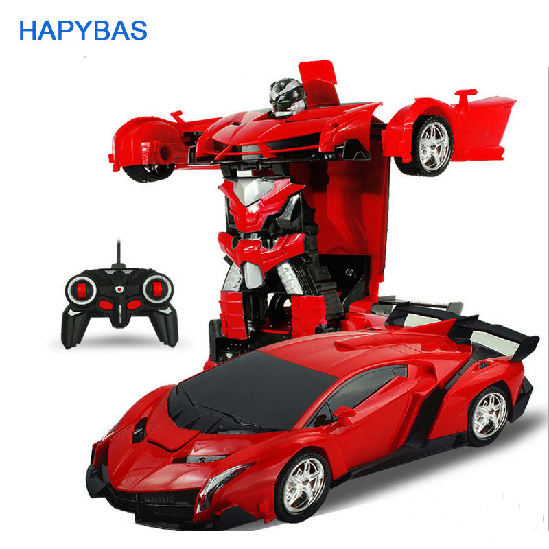 RC Car Transformation Robots Sports Vehicle Model  Robots Toys Cool Deformation Car Kids Toys  Gifts For Boys