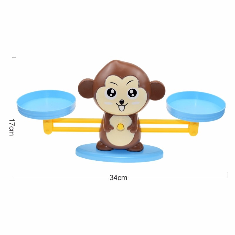 Montessori Math Toy Digital Monkey Balance Scale Educational Math Penguin Balancing Scale Number Board Game Kids Learning Toys