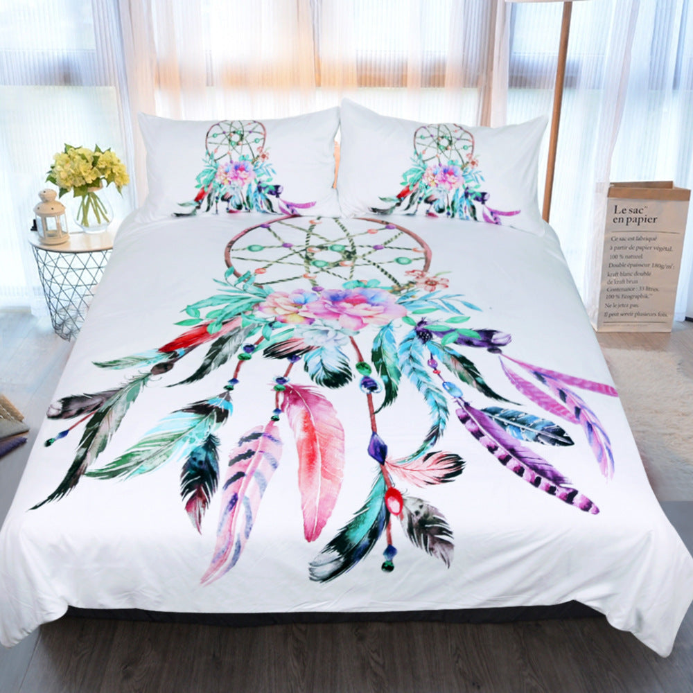 Bedding Outlet  Bedding Set Beautiful dream catcher Quilt Cover 3 Pcs