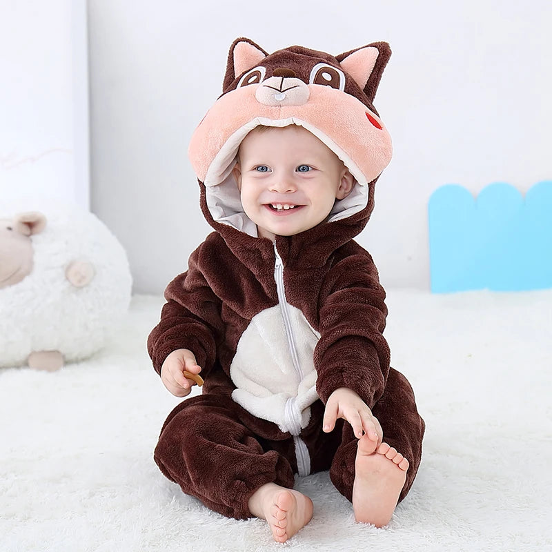 Baby Rompers Toddler Animal Jumpsuit Infant Clothes Pyjamas Kids