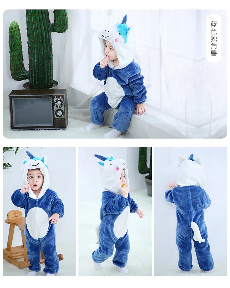 Baby Rompers Toddler Animal Jumpsuit Infant Clothes Pyjamas Kids