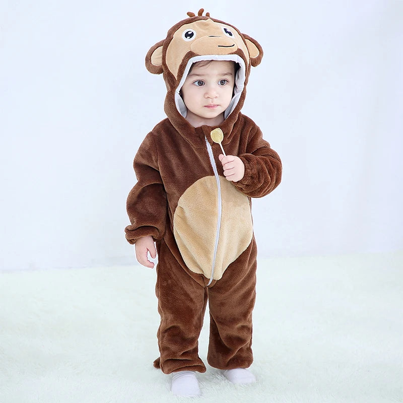 Baby Rompers Toddler Animal Jumpsuit Infant Clothes Pyjamas Kids